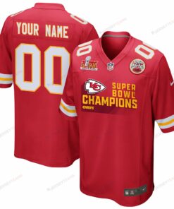 Kansas City Chiefs Super Bowl LIX Champions V4 Game Men Custom Jersey - Red JS6494 nicesnker