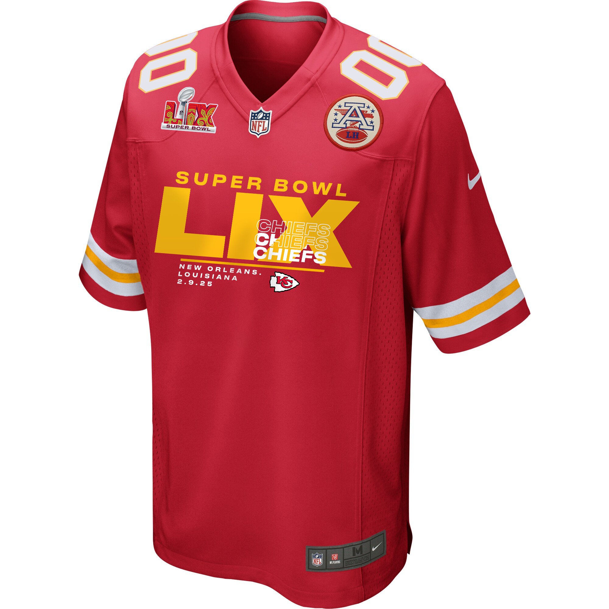 Kansas City Chiefs Super Bowl LIX New Orleans Game Men Jersey - Red JS6951 nicesnker - Image 2