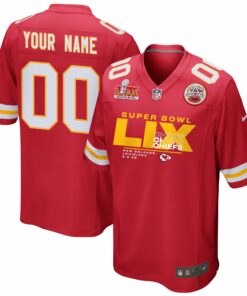 Kansas City Chiefs Super Bowl LIX New Orleans Game Men Jersey - Red JS6951 nicesnker
