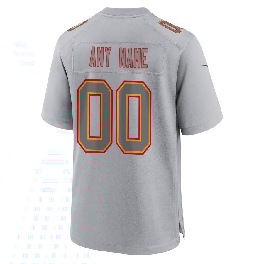 Kansas City Chiefs Super Bowl LVIII Champions 4 Stars Patch Atmosphere Fashion Game Custom Men Jersey - Gray JS3776 nicesnker - Image 3