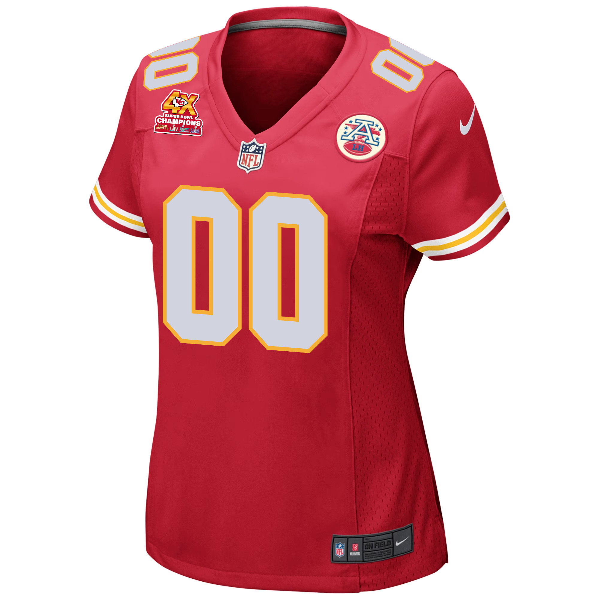 Kansas City Chiefs Super Bowl LVIII Champions 4X Game Custom Women Jersey - Red JS7616 nicesnker - Image 2