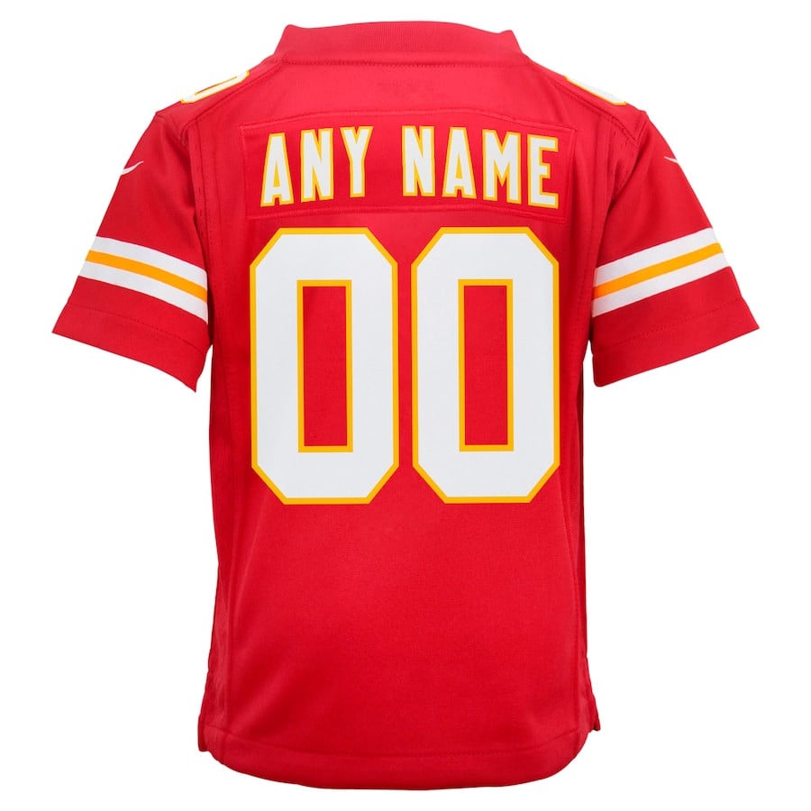 Kansas City Chiefs Youth Super Bowl LIX Custom Team Game Jersey - Red JS8596 nicesnker - Image 3