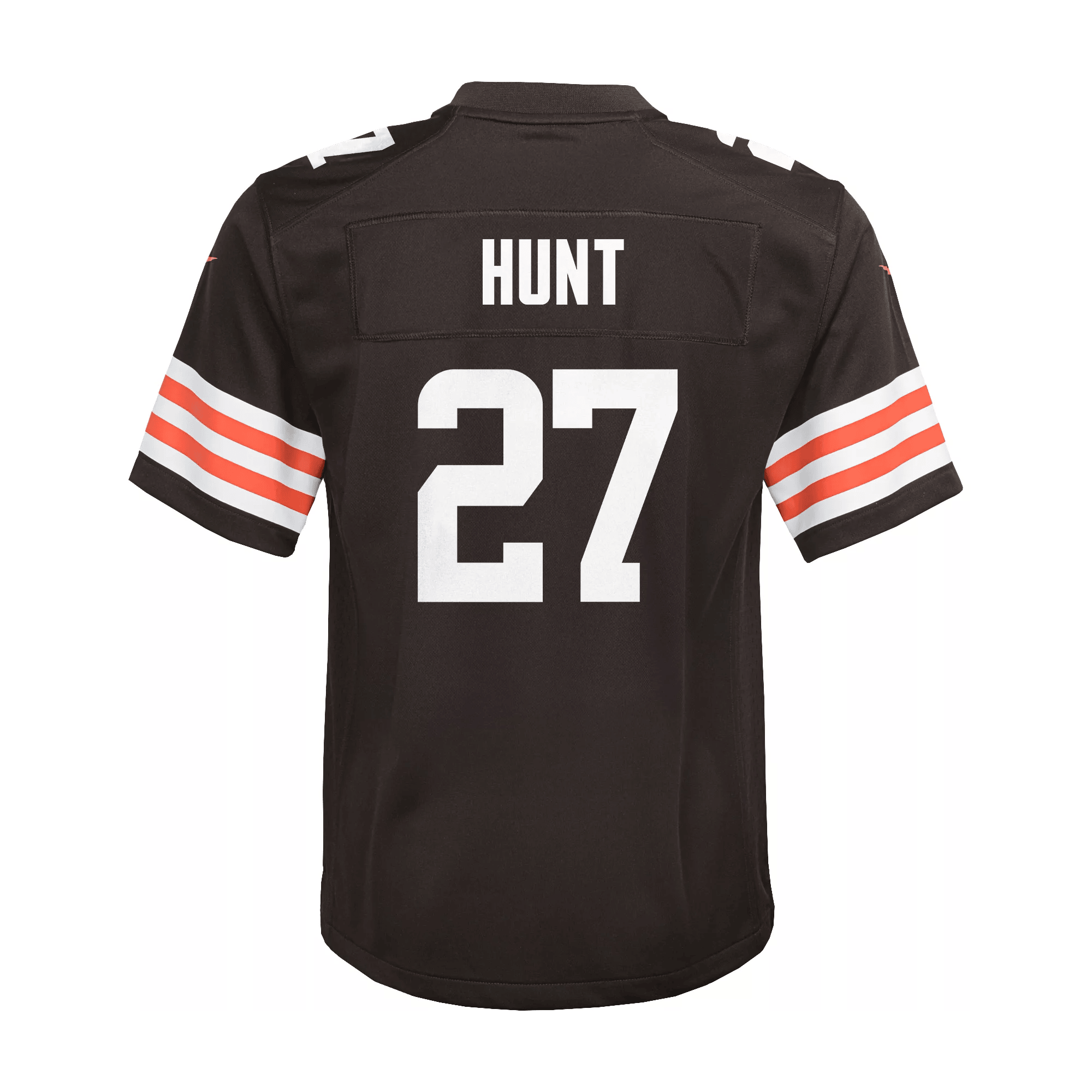 Kareem Hunt 27 Cleveland Browns Game YOUTH Jersey - Brown JS8849 nicesnker - Image 3