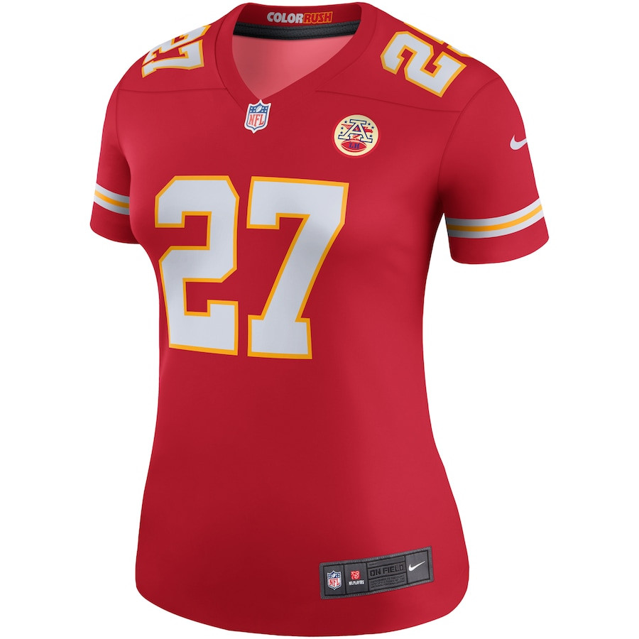 Kareem Hunt 27 Kansas City Chiefs Women Color Rush Legend Jersey - Red JS6294 nicesnker - Image 2