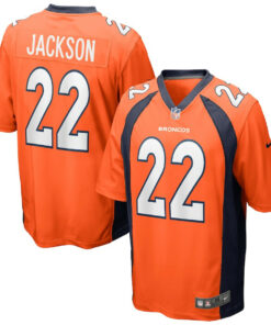 Kareem Jackson 22 Denver Broncos Men Game Jersey - Orange JS7745 nicesnker