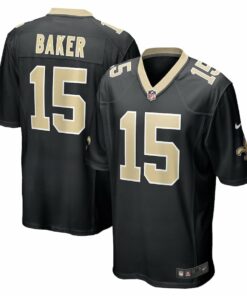 Kawaan Baker 15 New Orleans Saints Men Game Jersey - Black JS3102 nicesnker