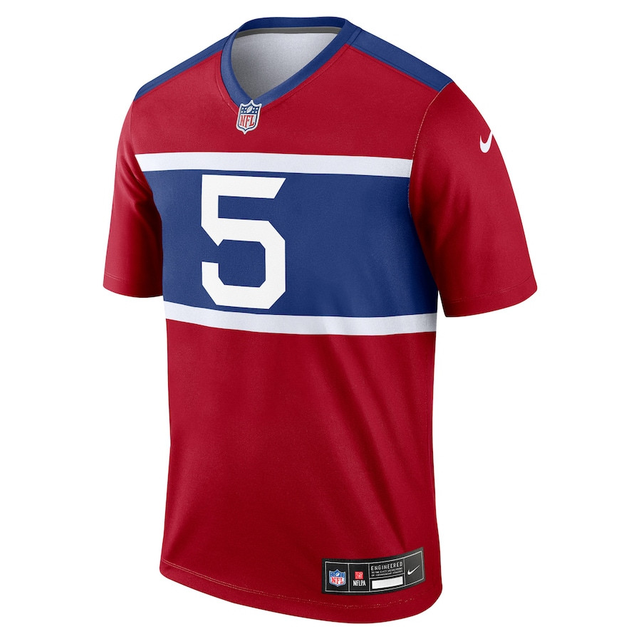 Kayvon Thibodeaux 5 New York Giants Alternate Legend Player Men Jersey - Century Red JS5006 nicesnker - Image 2