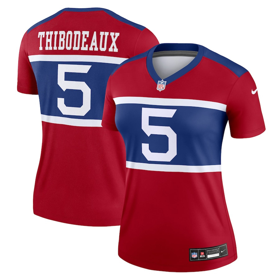 Kayvon Thibodeaux 5 New York Giants Women's Alternate Legend Player Jersey - Century Red JS7201 nicesnker