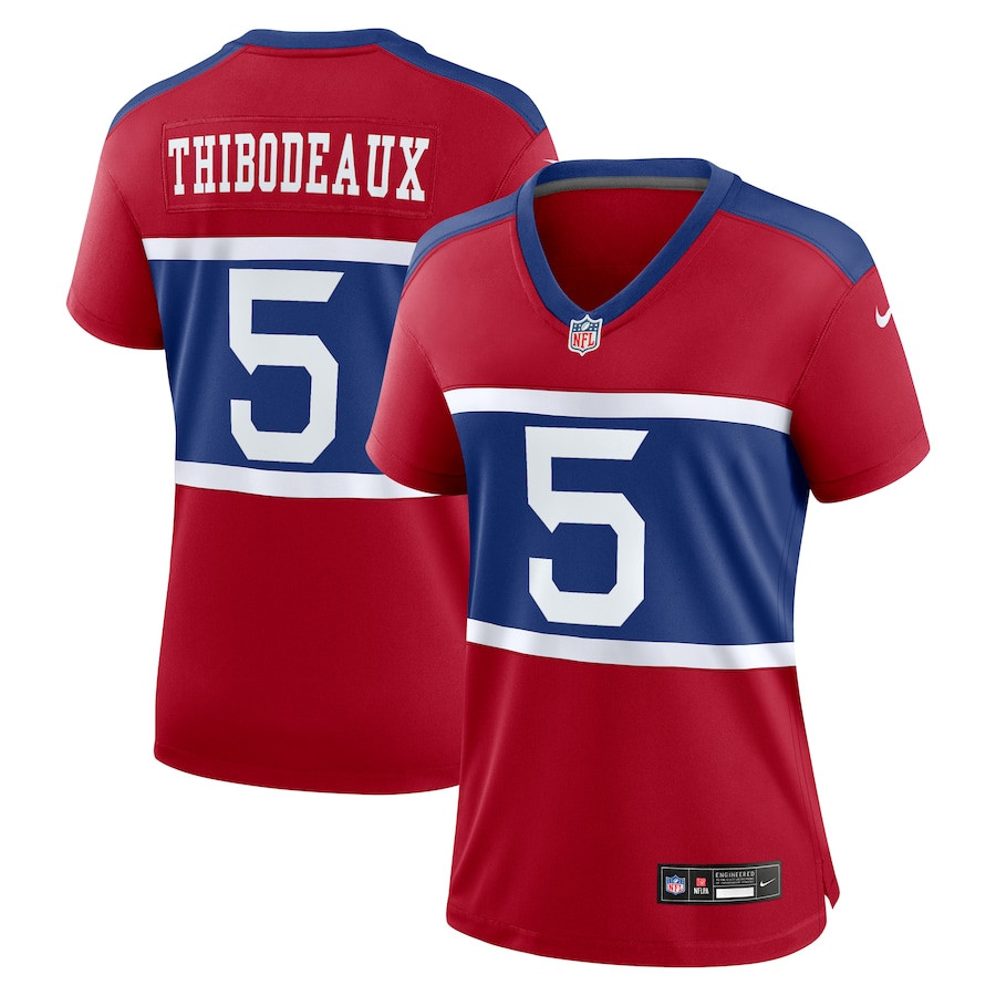 Kayvon Thibodeaux 5 New York Giants Women's Alternate Player Game Jersey - Century Red JS8901 nicesnker