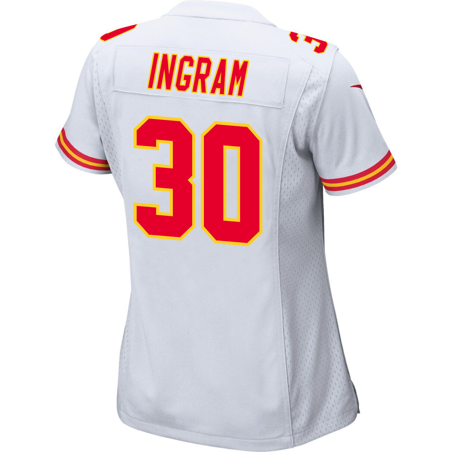 Keaontay Ingram 30 Kansas City Chiefs Super Bowl LVIII Patch Game Women Jersey - White JS5721 nicesnker - Image 3