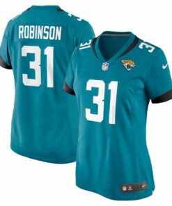 Keilan Robinson 31 Jacksonville Jaguars Women's Game Jersey - Teal JS9026 nicesnker
