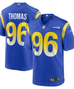 Keir Thomas 96 Los Angeles Rams Game Player Men Jersey - Royal JS5517 nicesnker