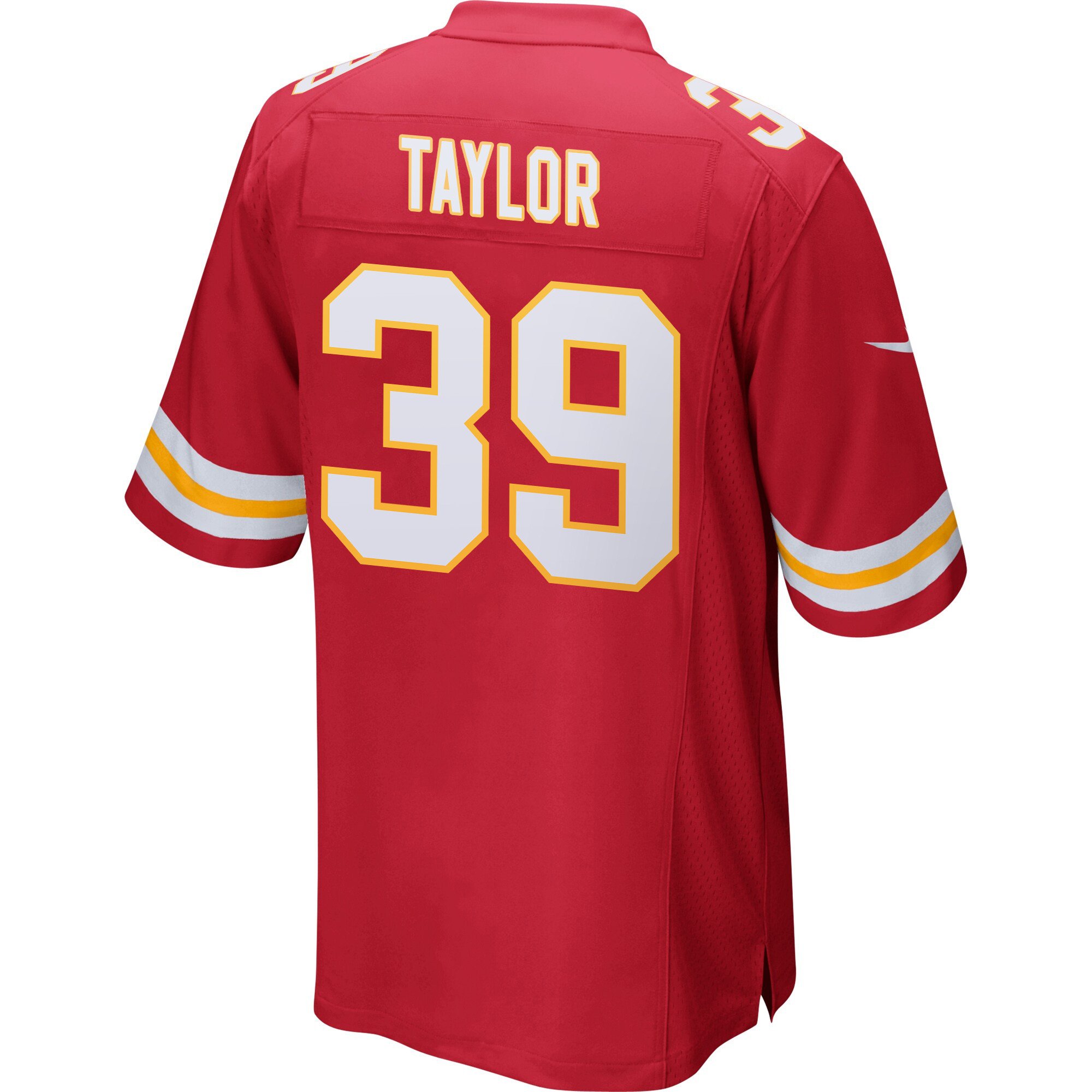 Keith Taylor 39 Kansas City Chiefs Super Bowl LIX Champions Patch 'New Orleans - Where Passion Ignites' EMBROIDERED Game Men Jersey - Red JS2198 nicesnker - Image 2