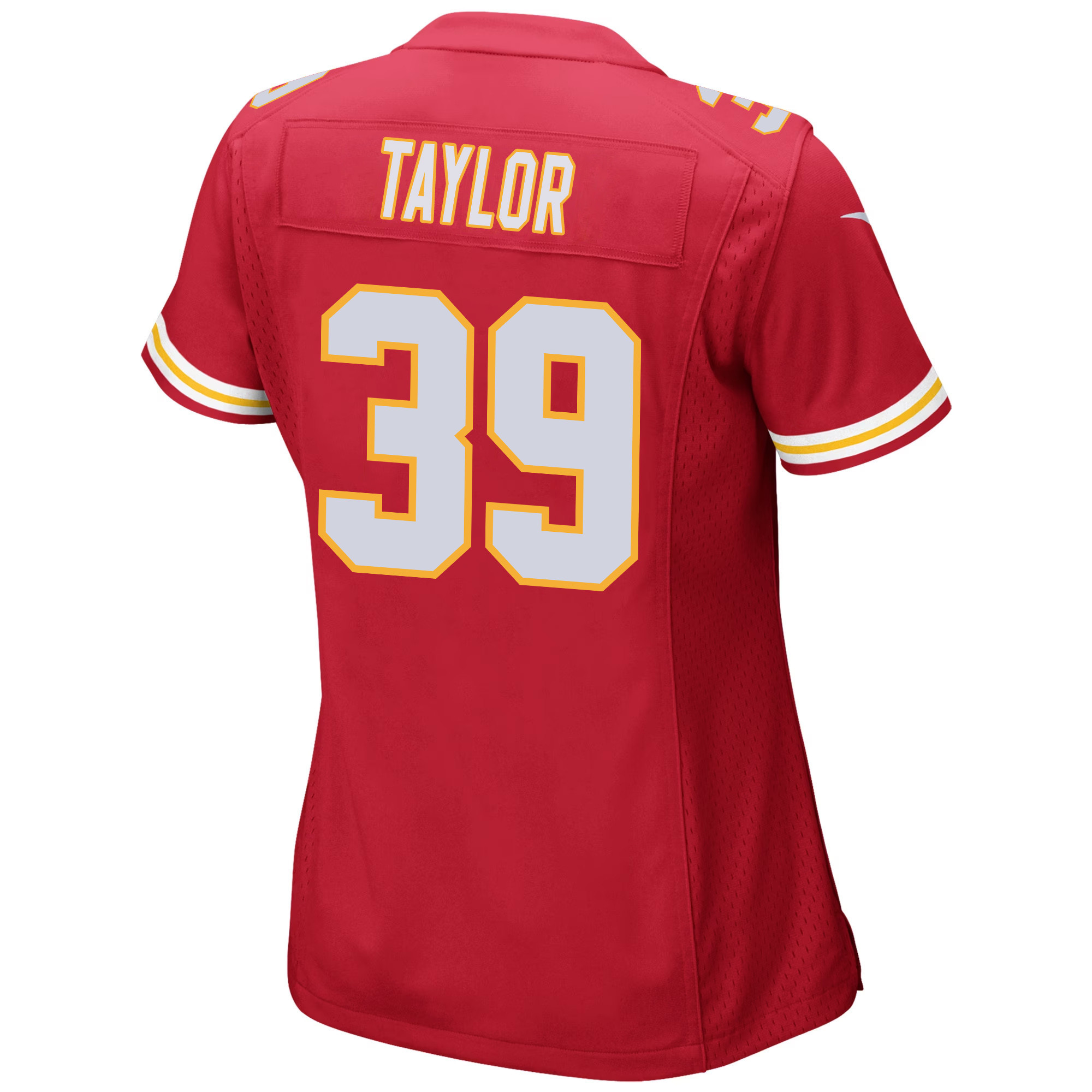 Keith Taylor 39 Kansas City Chiefs Super Bowl LVIII Champions 4 Stars Patch Game Women Jersey - Red JS2245 nicesnker - Image 3