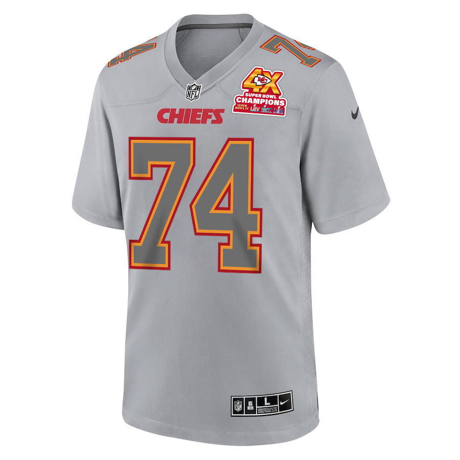 Keith Taylor 39 Kansas City Chiefs Super Bowl LVIII Champions 4X Atmosphere Fashion Game Men Jersey - Gray JS7359 nicesnker - Image 2