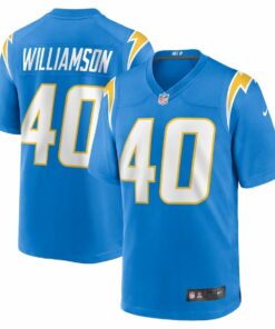 Kendall Williamson 40 Los Angeles Chargers Team Game Men Jersey - Powder Blue JS3350 nicesnker