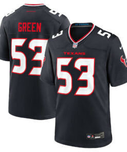 Kendrick Green 53 Houston Texans Team Game Men Jersey - Navy JS7498 nicesnker