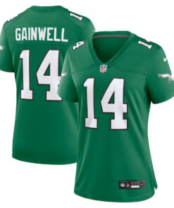 Kenneth Gainwell 14 Philadelphia Eagles Women's Alternate Game Jersey - Kelly Green JS6250 nicesnker