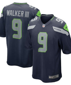 Kenneth Walker III 9 Seattle Seahawks Men Game Jersey - Navy JS9836 nicesnker
