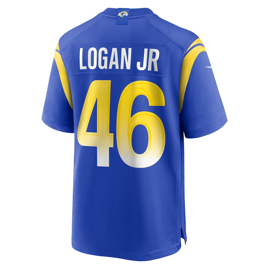 Kenny Logan Jr. 46 Los Angeles Rams Game Men Jersey - Royal JS2106 nicesnker - Image 3