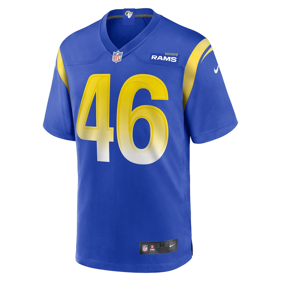 Kenny Logan Jr. 46 Los Angeles Rams Game Men Jersey - Royal JS2106 nicesnker - Image 2