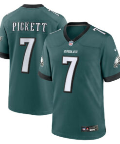 Kenny Pickett 7 Philadelphia Eagles Team Game Men Jersey - Midnight Green JS2514 nicesnker