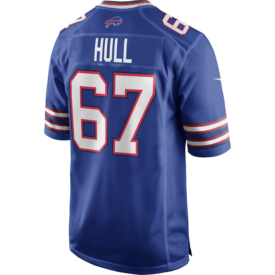 Kent Hull 67 Buffalo Bills Men Game Retired Jersey - Royal JS3169 nicesnker - Image 3