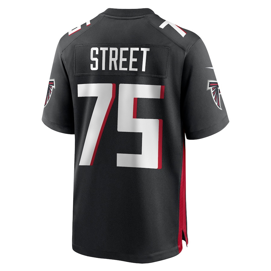 Kentavius Street 75 Atlanta Falcons Game Men Jersey - Black JS7133 nicesnker - Image 3