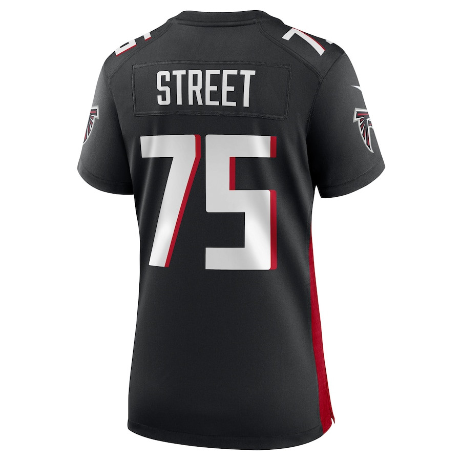 Kentavius Street 75 Atlanta Falcons Game Women Jersey - Black JS9249 nicesnker - Image 3