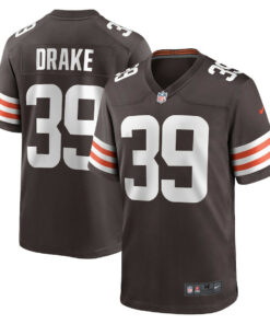 Kenyan Drake 39 Cleveland Browns Game Men Jersey - Brown JS8970 nicesnker