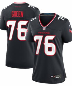 Kenyon Green 76 Houston Texans Women's Team Game Jersey - Navy JS5654 nicesnker