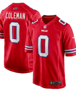 Keon Coleman 0 Buffalo Bills Alternate Game Men Jersey - Red JS3482 nicesnker