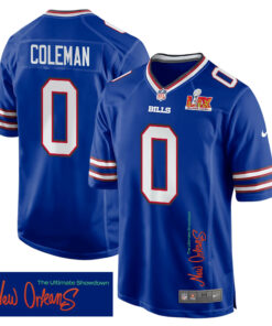 Keon Coleman 0 Buffalo Bills Super Bowl LIX 'New Orleans - The Ultimate Showdown' EMBROIDERED Game Men Jersey - Royal JS9447 nicesnker