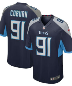 Keondre Coburn 91 Tennessee Titans Game Men Jersey - Navy JS6833 nicesnker