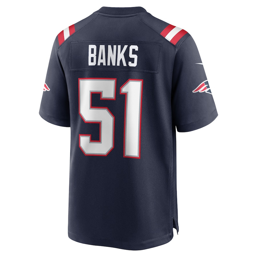 Keshawn Banks 51 New England Patriots Game Men Jersey - Navy JS6702 nicesnker - Image 3
