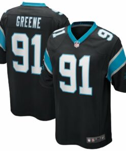 Kevin Greene 91 Carolina Panthers Men Game Retired Jersey - Black JS8976 nicesnker