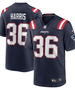 Kevin Harris 36 New England Patriots Game Men Jersey - Navy JS3311 nicesnker
