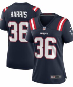 Kevin Harris 36 New England Patriots Women Game Jersey - Navy JS8955 nicesnker