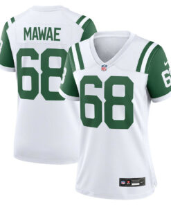 Kevin Mawae 68 New York Jets Women's Classic Alternate Retired Player Game Jersey - White JS2510 nicesnker