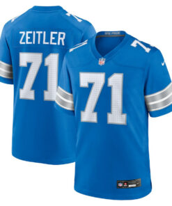 Kevin Zeitler 71 Detroit Lions Game Men Jersey - Blue JS3751 nicesnker