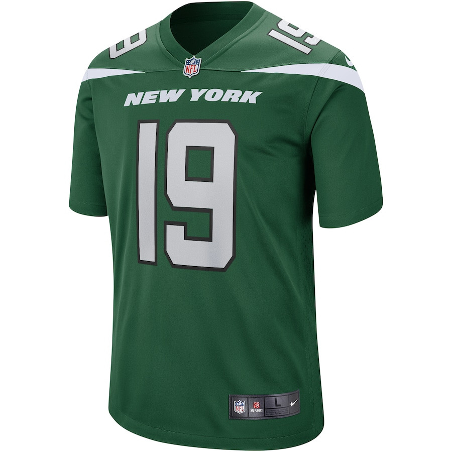 Keyshawn Johnson 19 New York Jets Men Game Retired Jersey - Gotham Green JS4388 nicesnker - Image 2