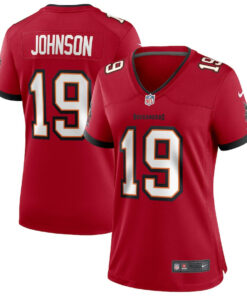 Keyshawn Johnson 19 Tampa Bay Buccaneers Women Game Retired Jersey - Red JS8102 nicesnker