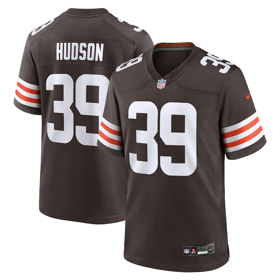 Khaleke Hudson 39 Cleveland Browns Team Game Men Jersey - Brown JS1956 nicesnker