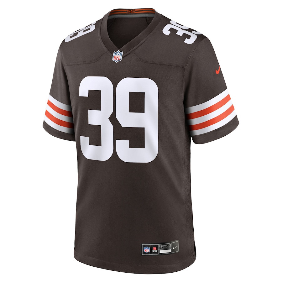 Khaleke Hudson 39 Cleveland Browns Team Game Men Jersey - Brown JS1956 nicesnker - Image 2
