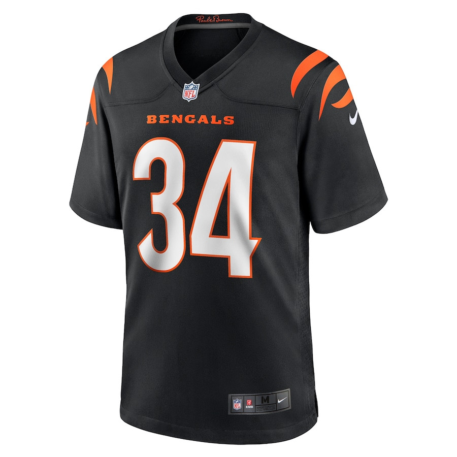 Khalil Herbert 34 Cincinnati Bengals Game Men Jersey - Black JS6866 nicesnker - Image 2