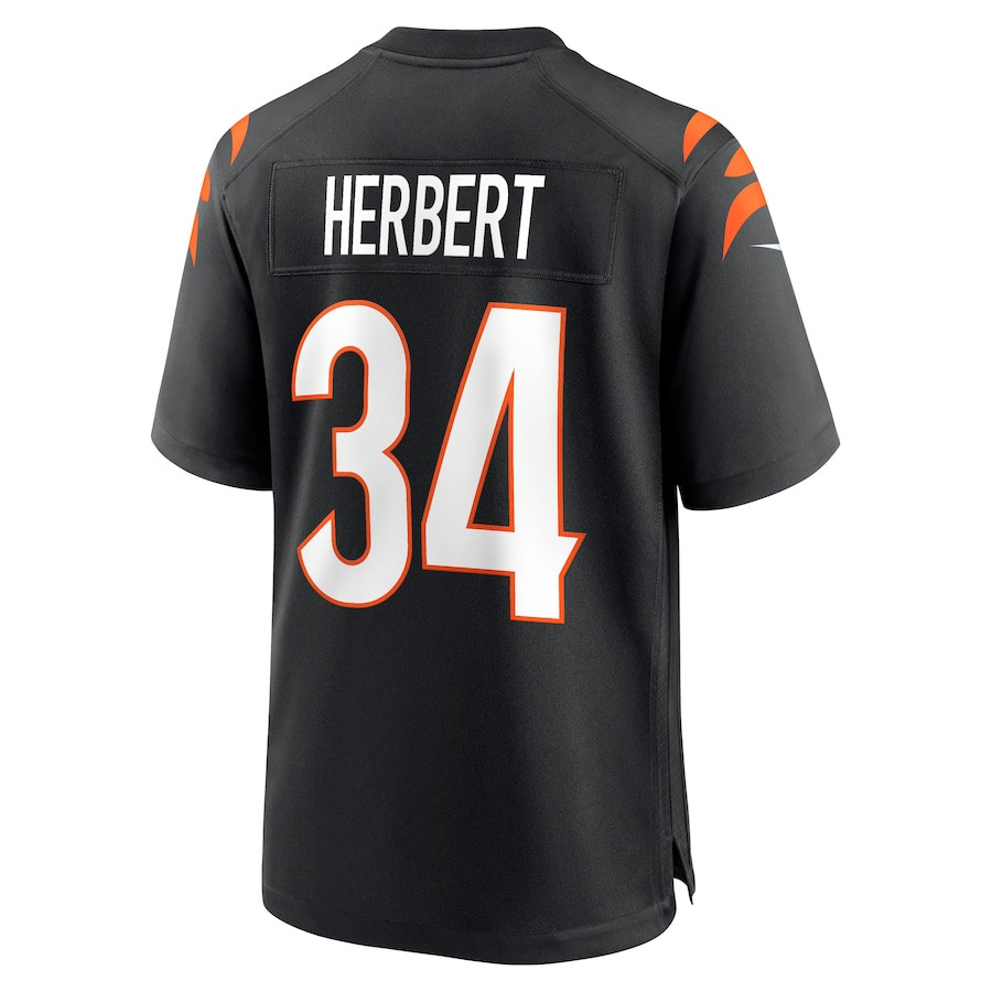 Khalil Herbert 34 Cincinnati Bengals Game Men Jersey - Black JS6866 nicesnker - Image 3
