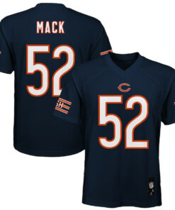 Khalil Mack 52 Chicago Bears YOUTH Jersey - Navy JS1368 nicesnker