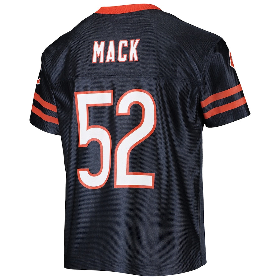 Khalil Mack 52 Chicago Bears YOUTH Team Jersey - Navy JS4550 nicesnker - Image 3