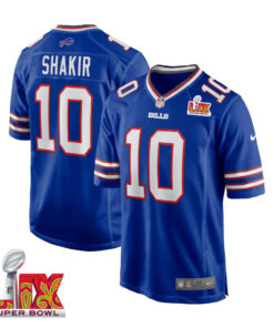 Khalil Shakir #10 Buffalo Bills Super Bowl LIX Jersey - Men's - Royal JS9286 nicesnker