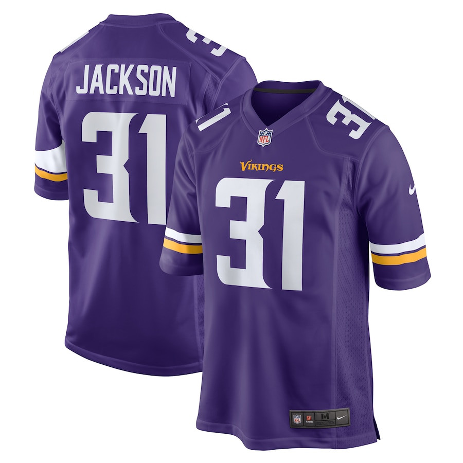 Khyree Jackson 31 Minnesota Vikings Game Men Jersey - Purple JS6208 nicesnker